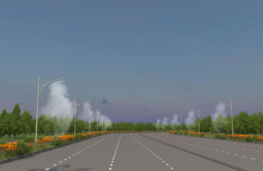 燈桿噴霧降塵設(shè)備(圖文)